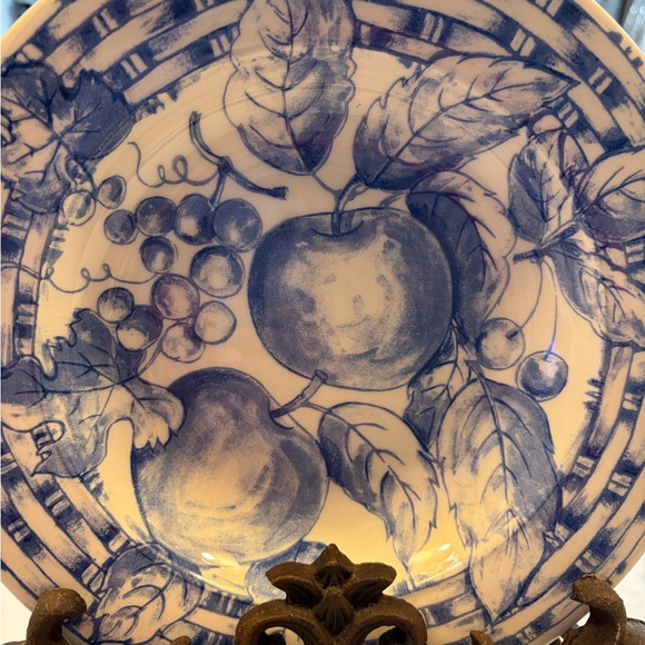 Pier 1 Imports Cream Ceramic Plate - Picture 2 of 6